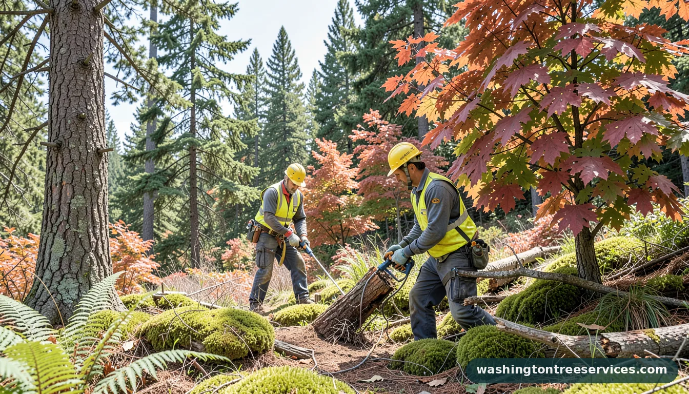 kent arborist services - completed tree work by Washington Tree Services