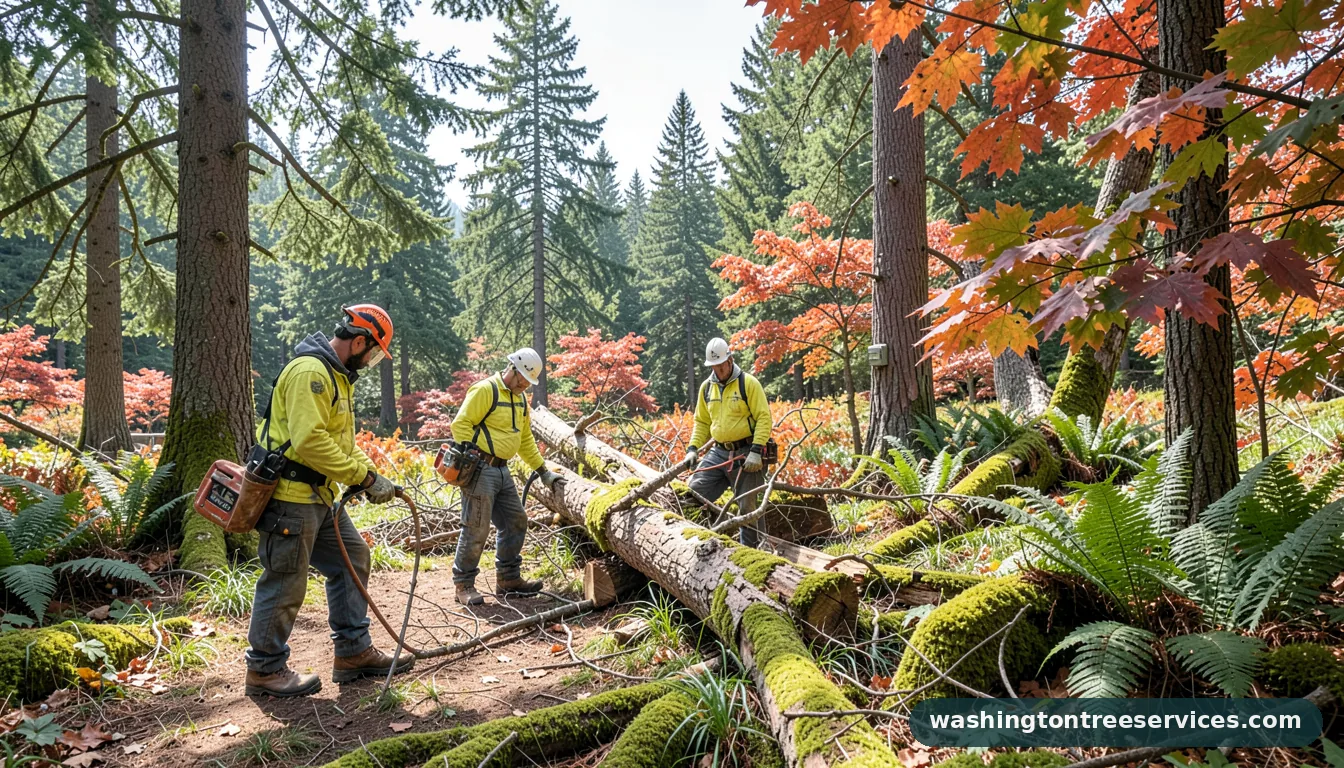 kent tree removal - certified arborists at work in Washington