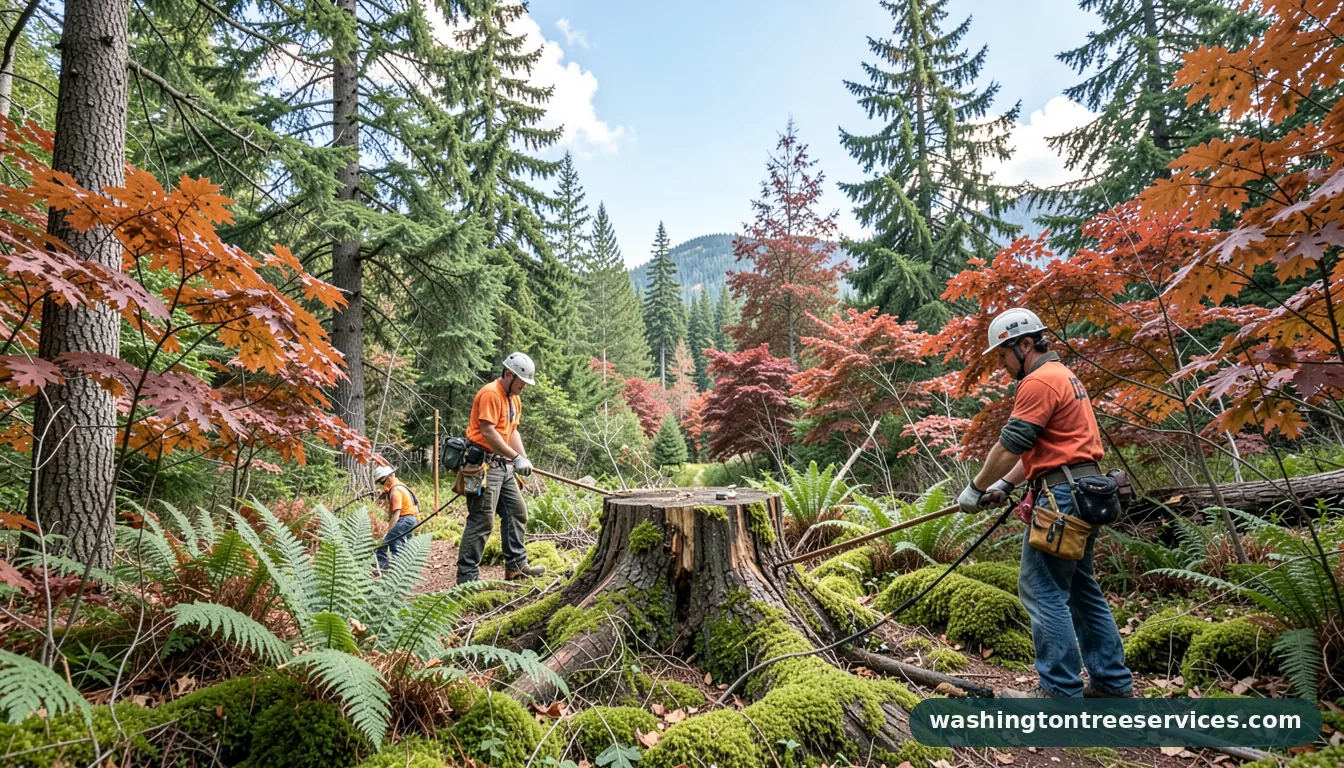 kill a stump fast - professional tree service in Washington