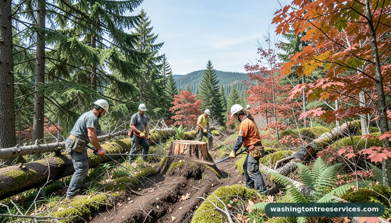 kill a stump fast - certified arborists at work in Washington