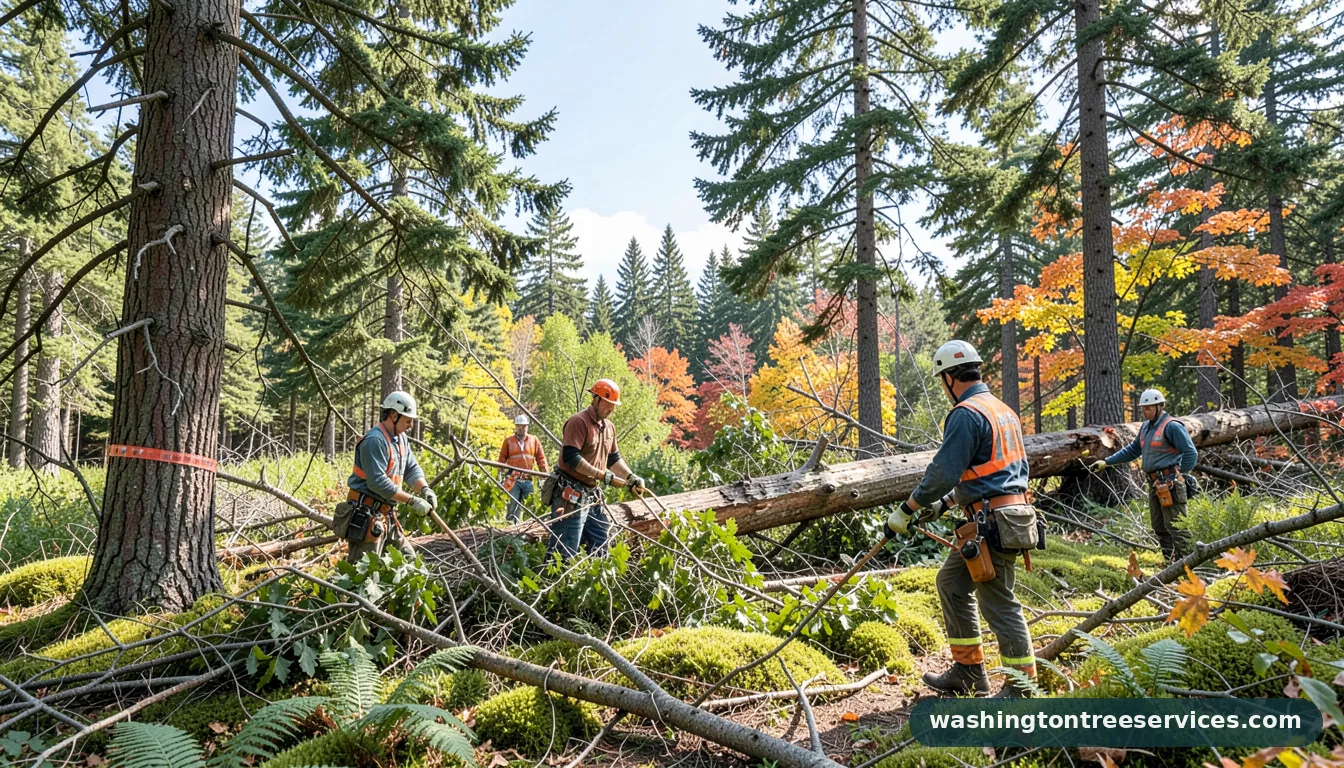 king county tree removal - certified arborists at work in Washington