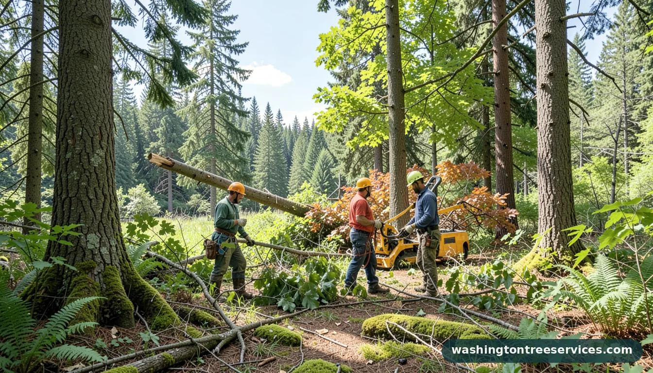 king county tree removal - completed tree work by Washington Tree Services