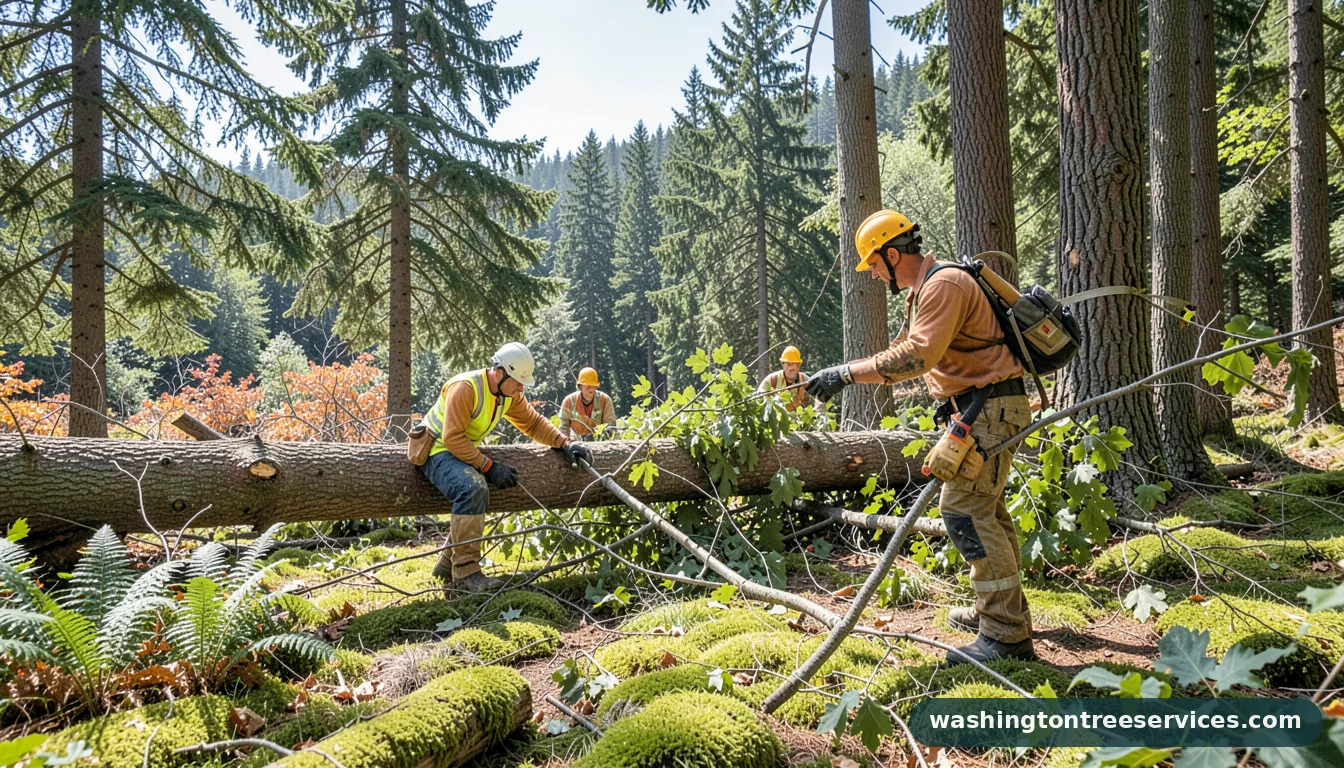 king county trees cut down - completed tree work by Washington Tree Services