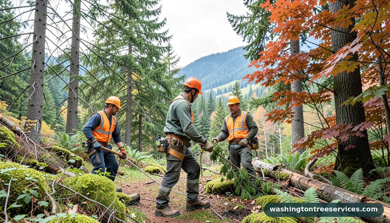 kirkland arborist - tree service equipment and crew in Washington