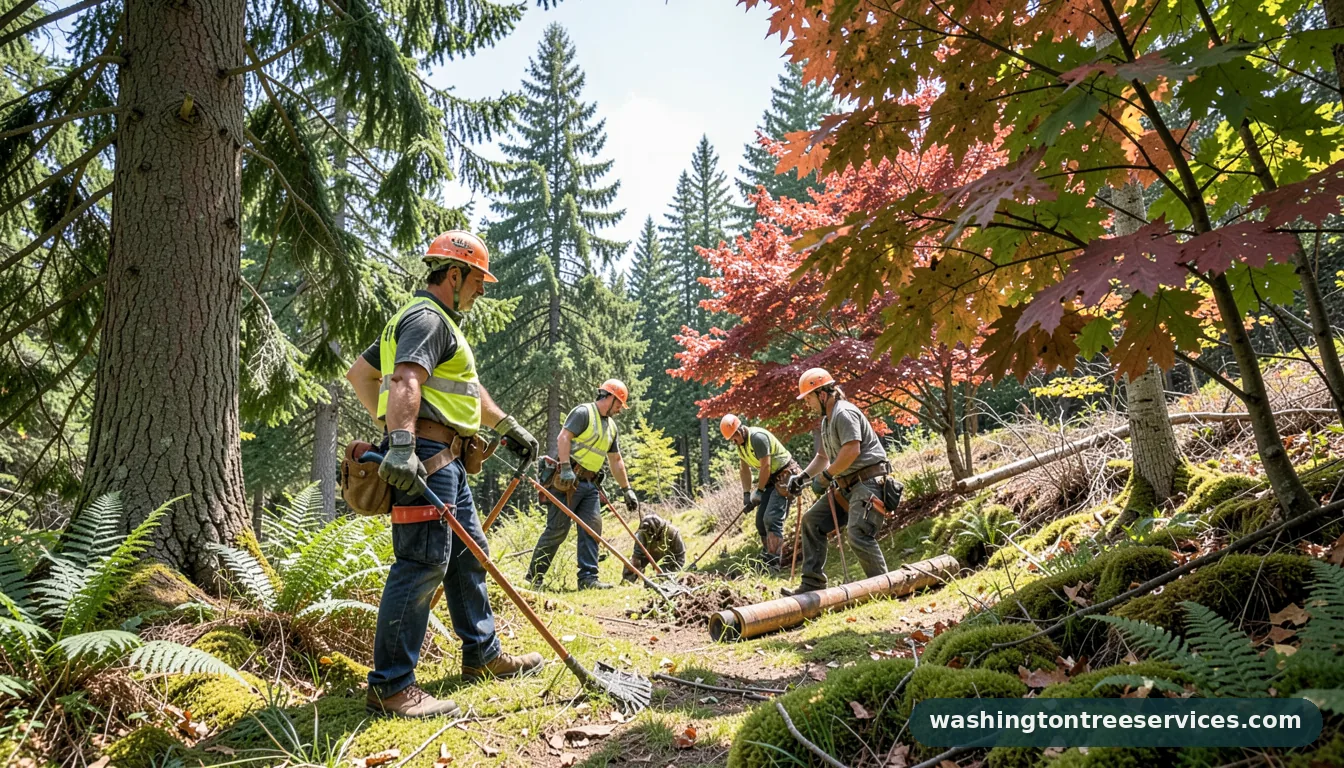 kirkland arborist - completed tree work by Washington Tree Services