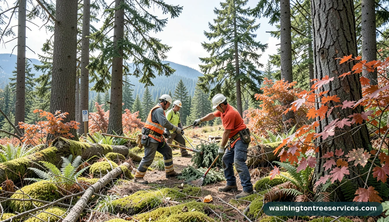 kirkland tree removal permit - tree service equipment and crew in Washington