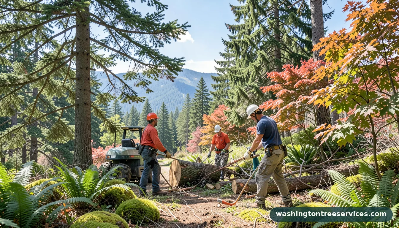 kirkland tree removal permit - completed tree work by Washington Tree Services