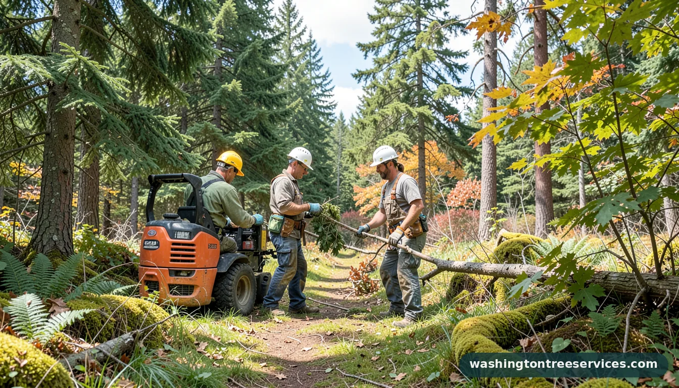 Completed kitsap county arborist project by Washington Tree Services kitsap county arborist - completed tree work by Washington Tree Services