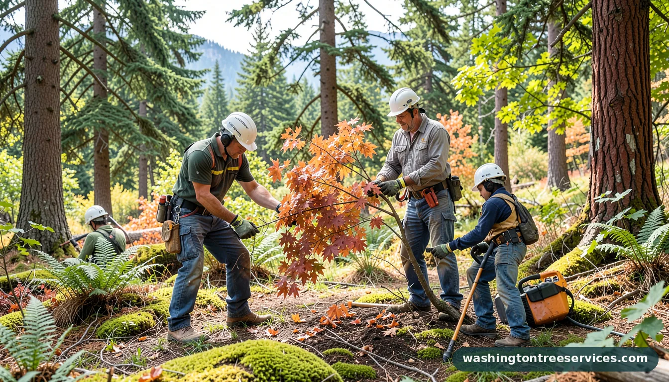 Professional equipment for laceleaf japanese maple pruning in Washington laceleaf japanese maple pruning - tree service equipment and crew in Washington