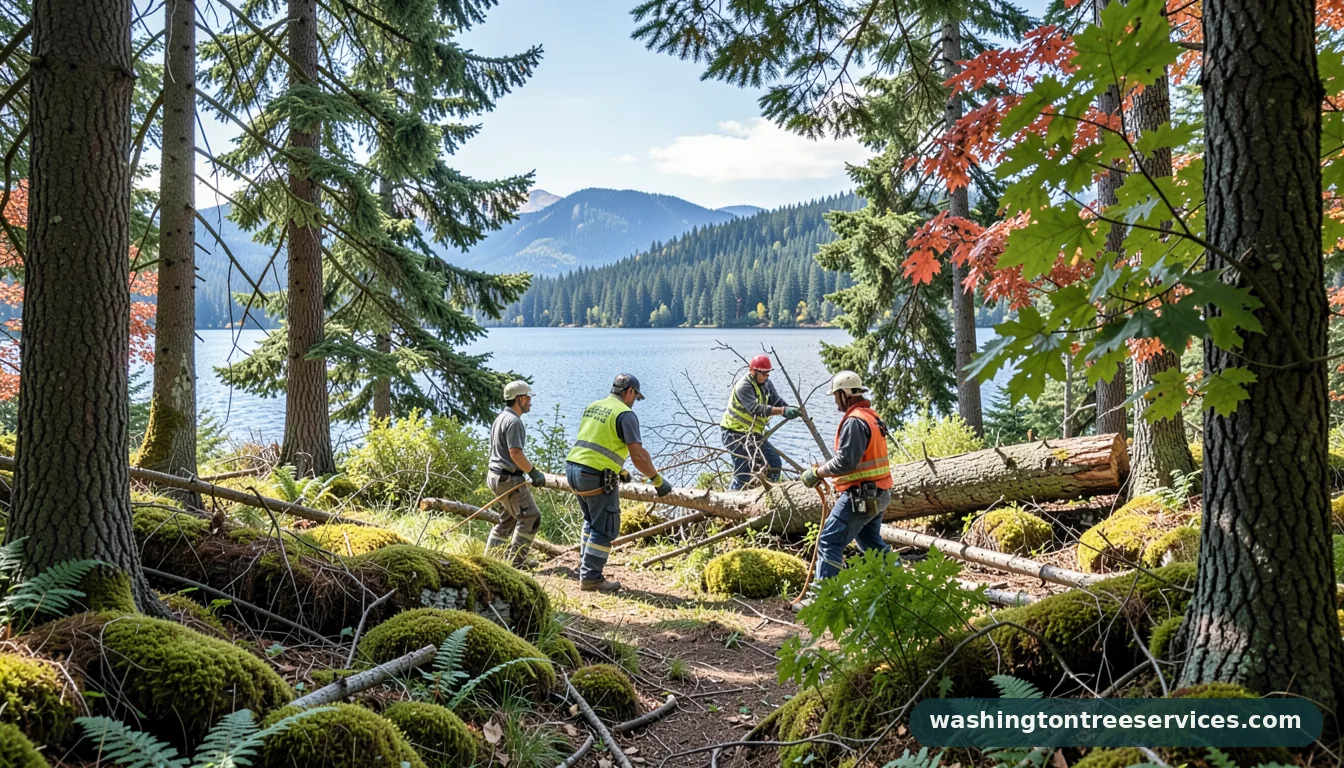 lake stevens tree removal - certified arborists at work in Washington