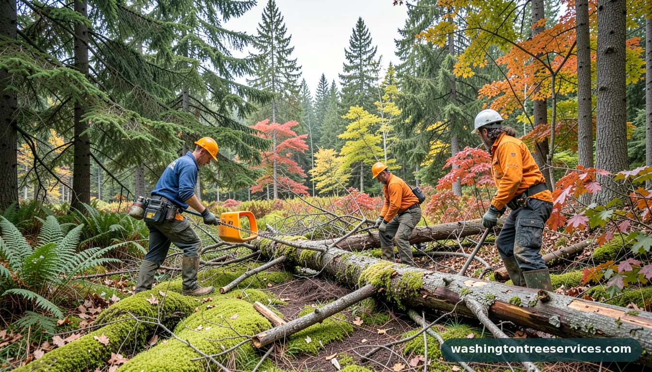 Certified arborists handling landscaping and tree removal near me in Washington landscaping and tree removal near me - certified arborists at work in Washington