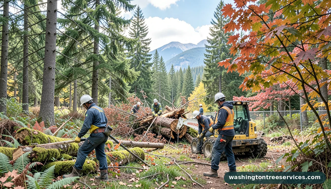 Professional equipment for landscaping and tree removal near me in Washington landscaping and tree removal near me - tree service equipment and crew in Washington