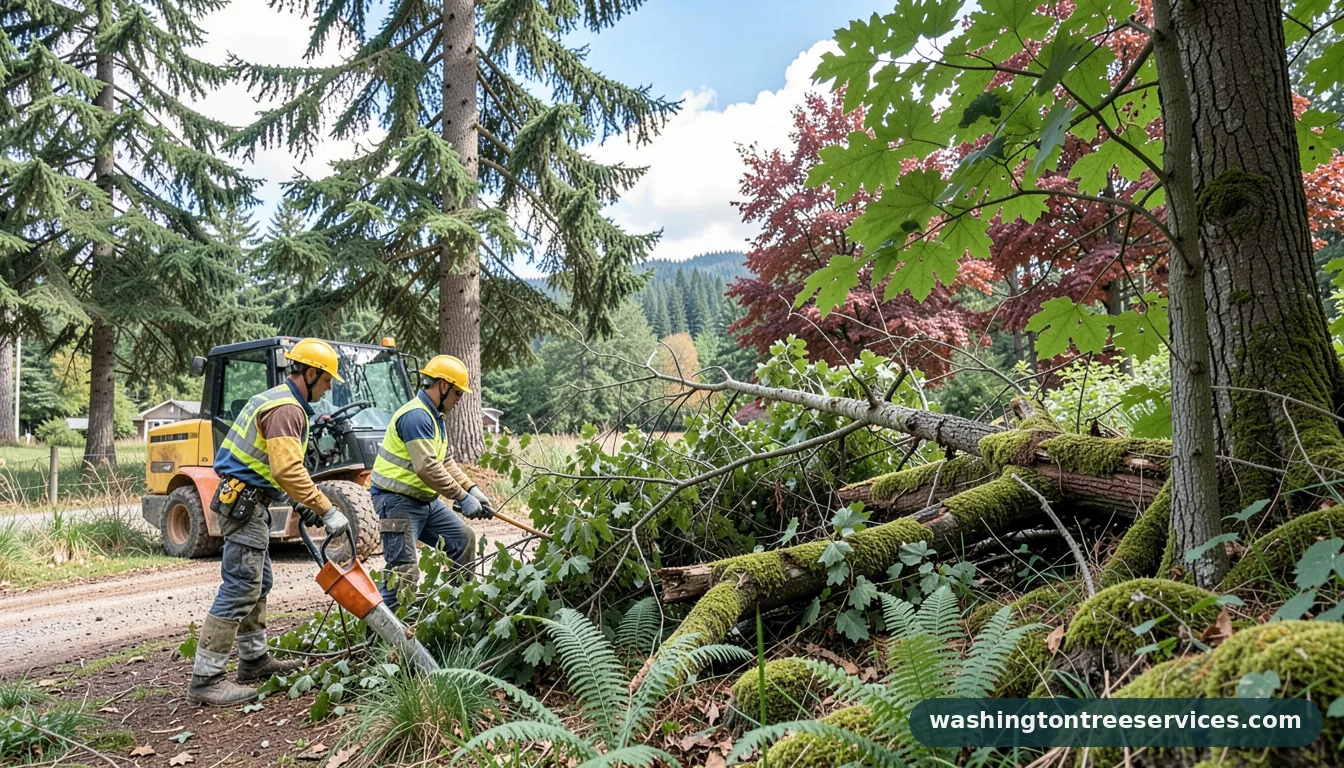 Completed landscaping and tree removal near me project by Washington Tree Services landscaping and tree removal near me - completed tree work by Washington Tree Services