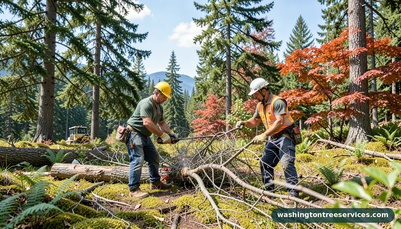laser to cut tree branches - professional tree service in Washington