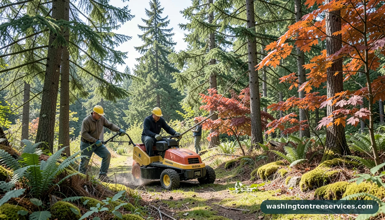 laser tree trimmer rental - completed tree work by Washington Tree Services