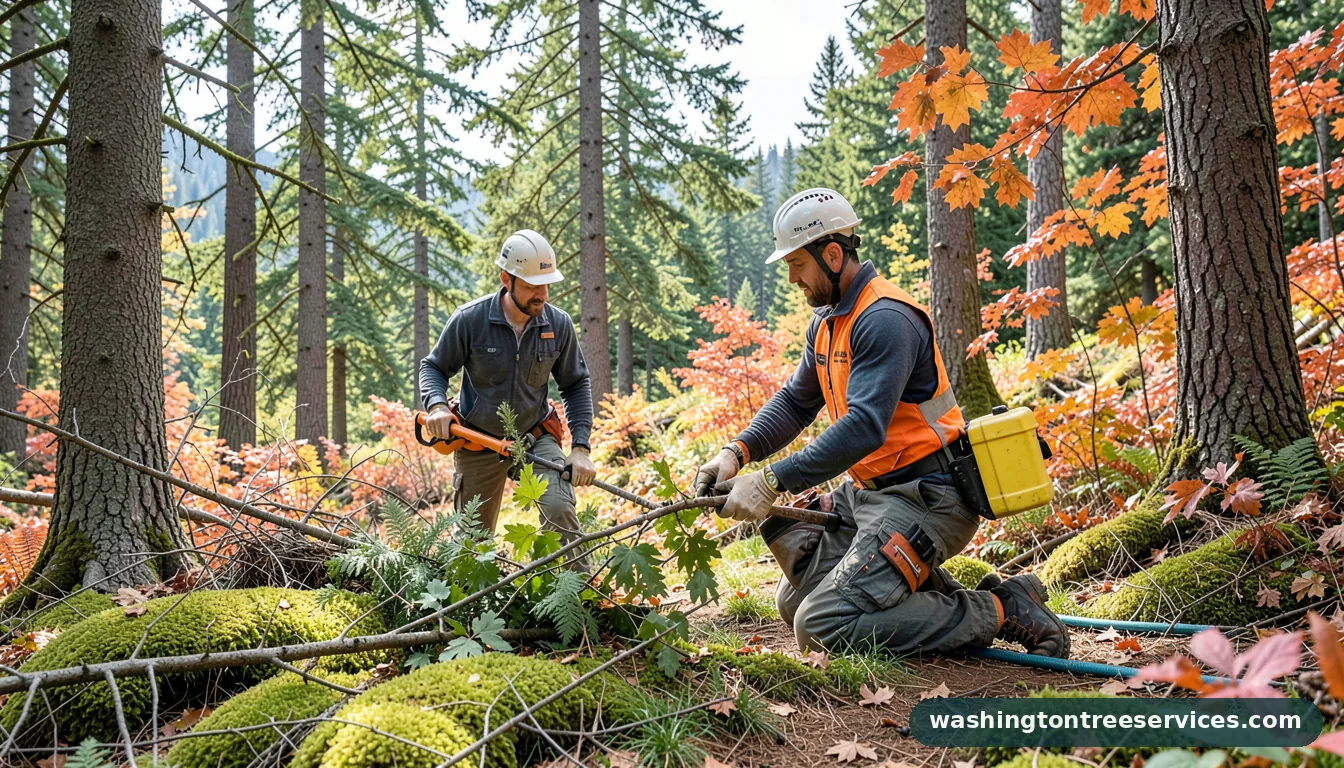 Certified arborists handling level 2 tree risk assessment in Washington level 2 tree risk assessment - certified arborists at work in Washington