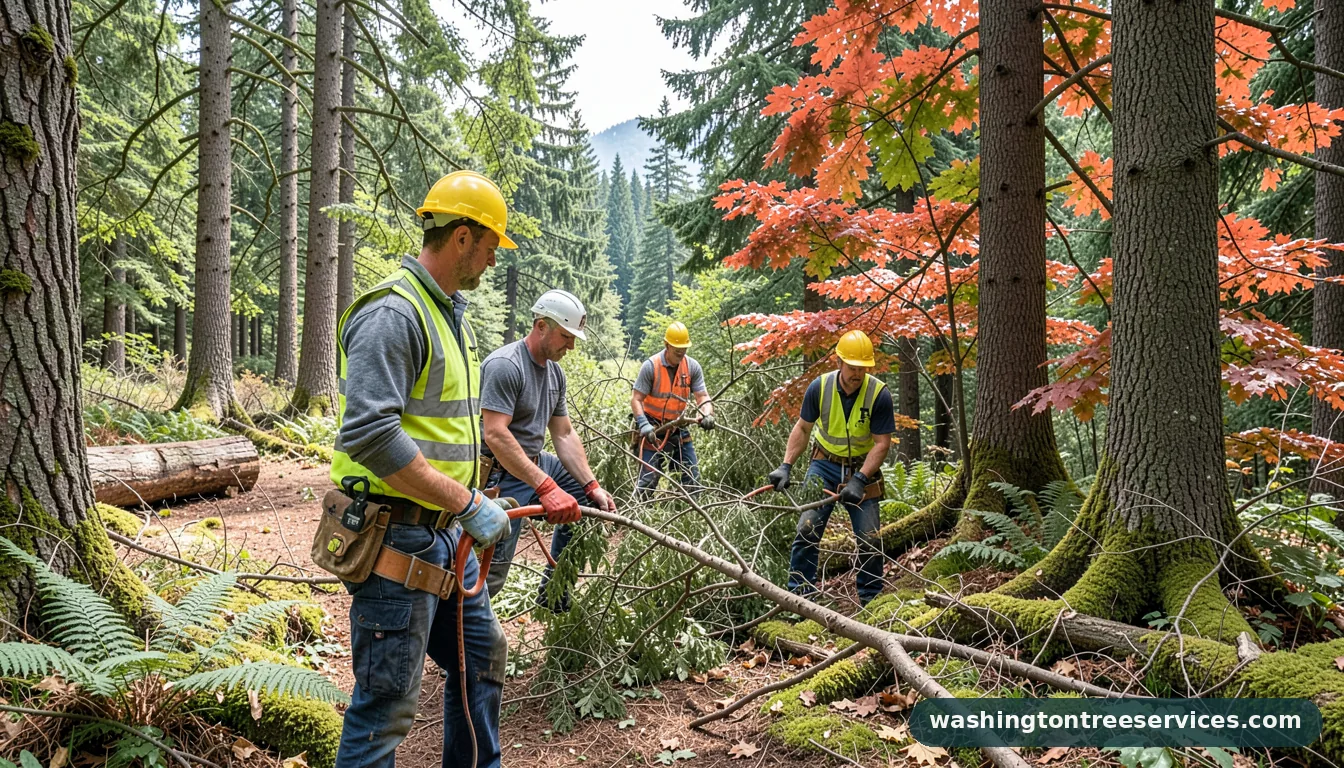Professional equipment for licensed tree removal near me in Washington licensed tree removal near me - tree service equipment and crew in Washington