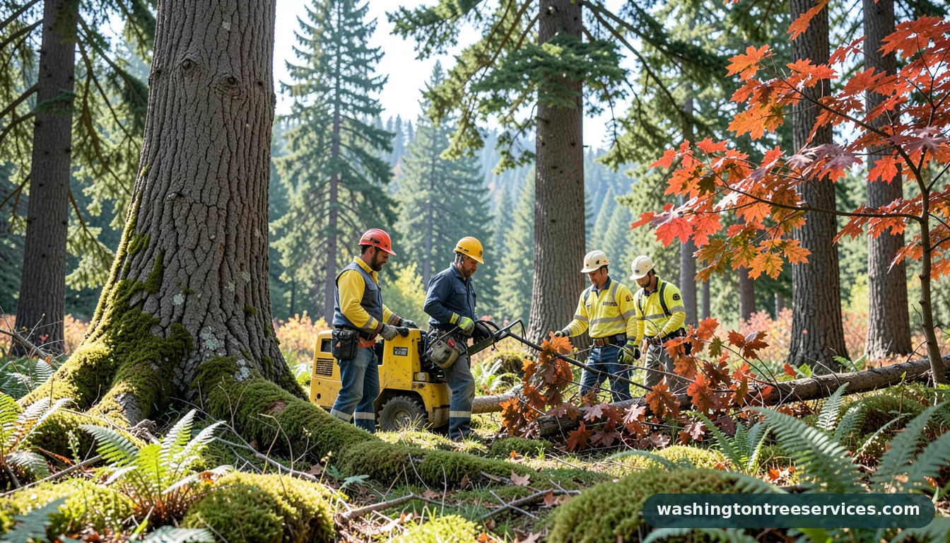 Completed licensed tree removal near me project by Washington Tree Services licensed tree removal near me - completed tree work by Washington Tree Services