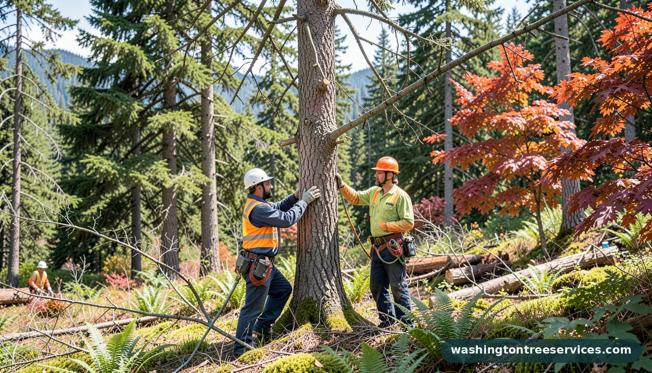 Professional equipment for limbing a tree in Washington limbing a tree - tree service equipment and crew in Washington
