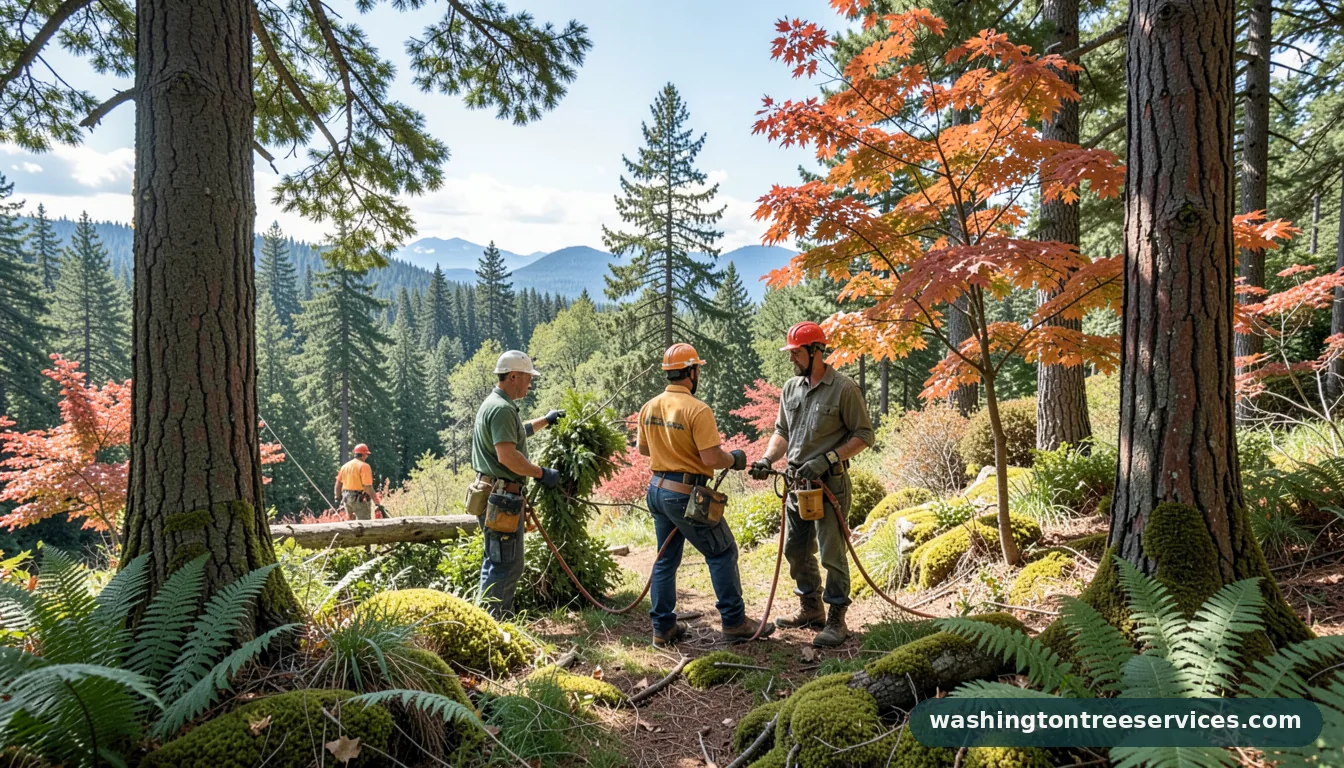 local arborist near me - completed tree work by Washington Tree Services