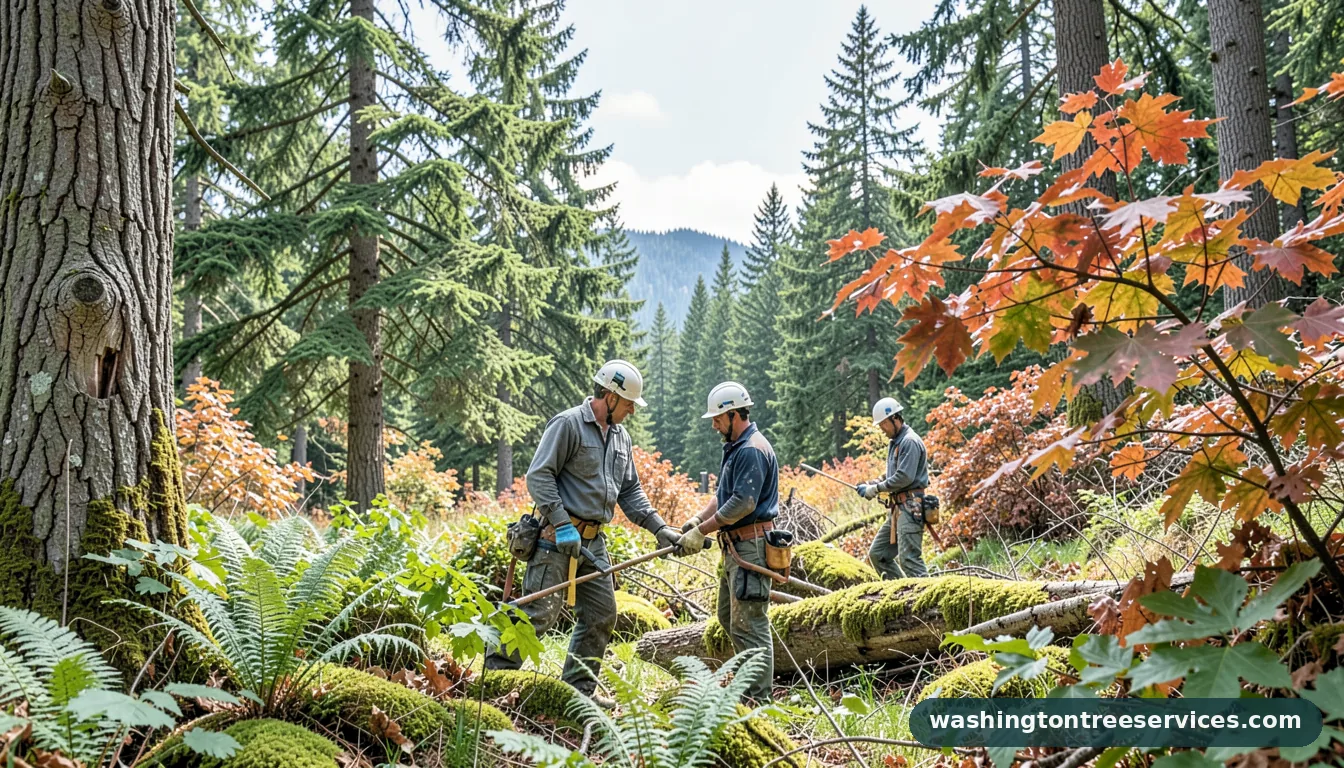 Certified arborists handling local arborist in Washington local arborist - certified arborists at work in Washington