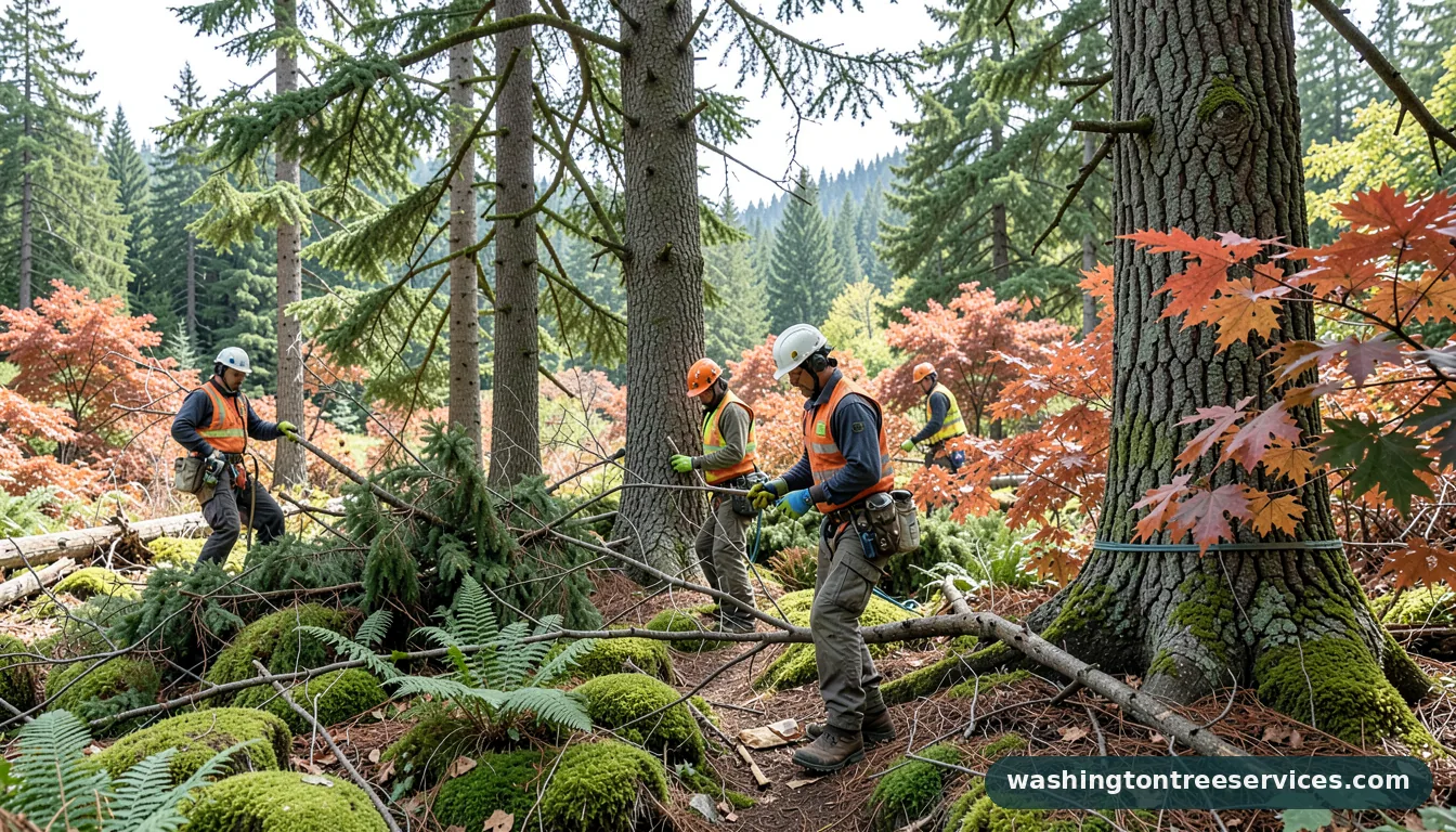 Professional equipment for local arborist in Washington local arborist - tree service equipment and crew in Washington