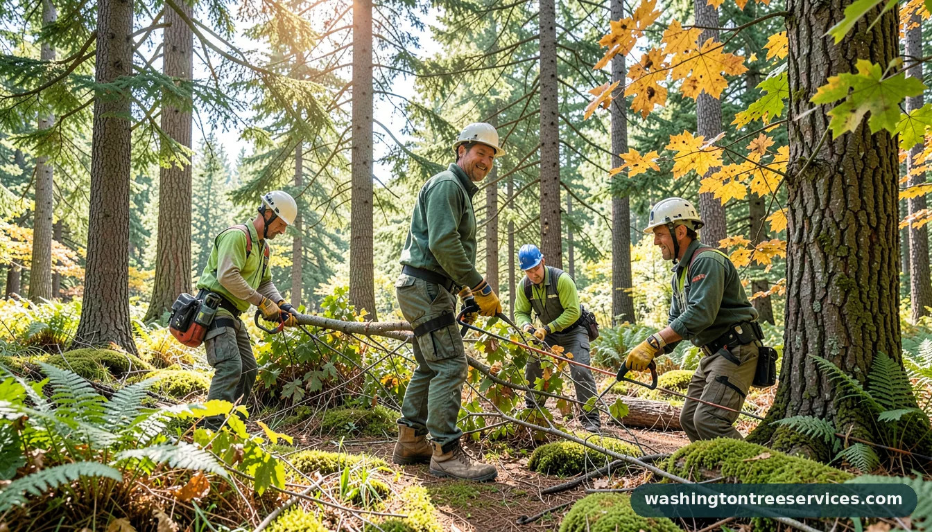 local tree company - completed tree work by Washington Tree Services