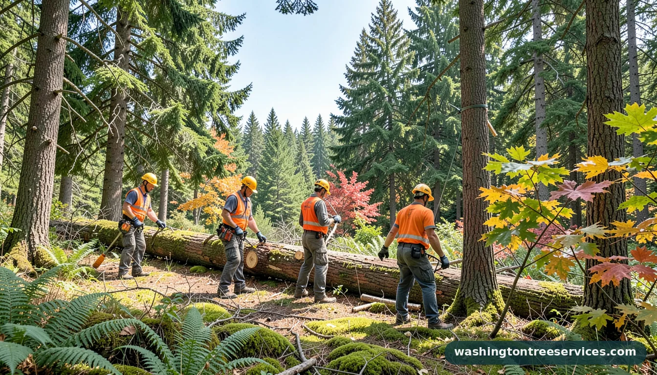 local tree cutters - tree service equipment and crew in Washington