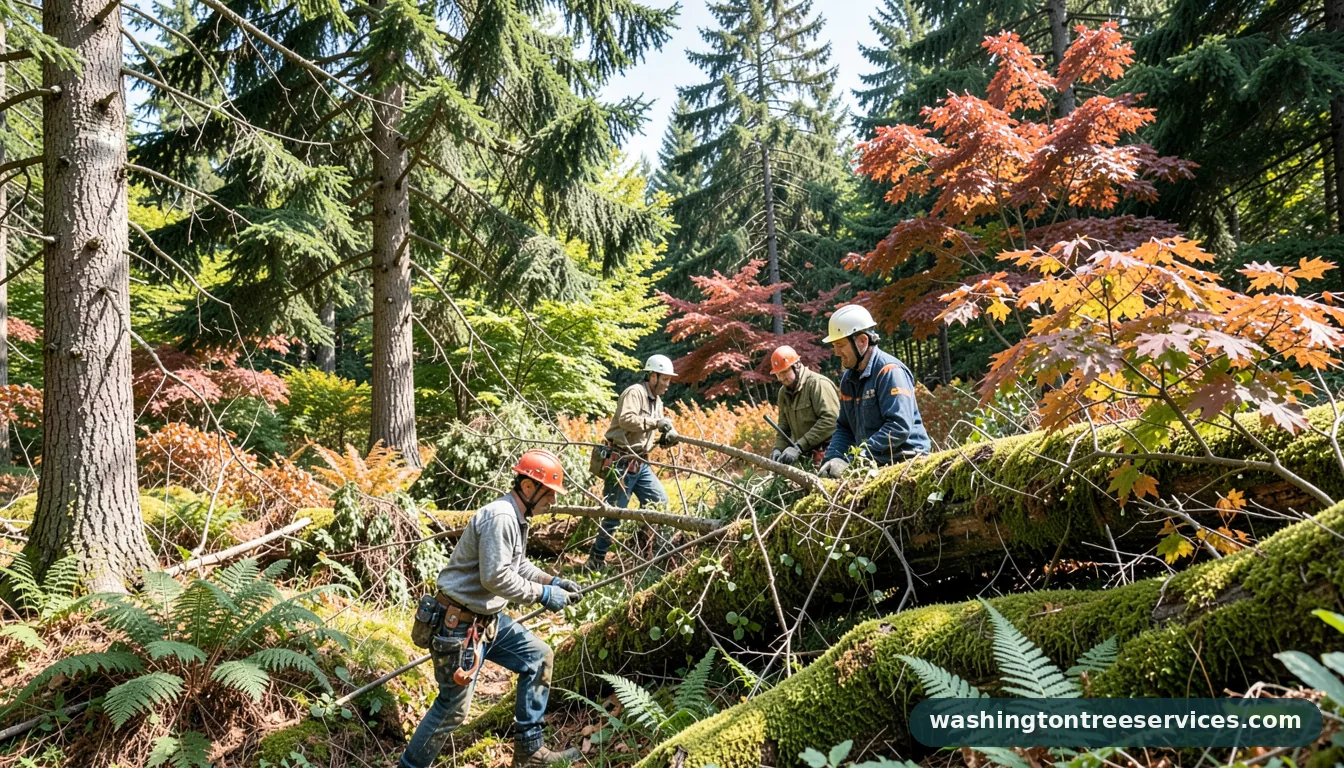 Completed local tree removal service near me project by Washington Tree Services local tree removal service near me - completed tree work by Washington Tree Services