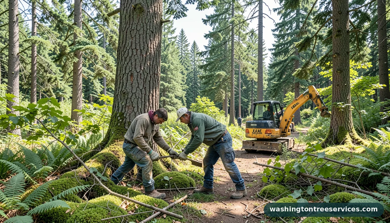 local tree service - certified arborists at work in Washington