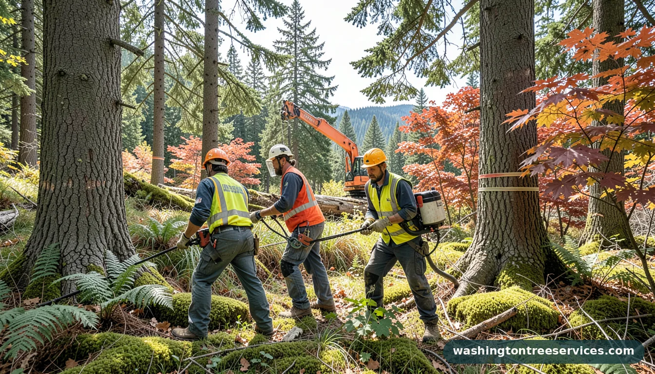 local tree service - tree service equipment and crew in Washington