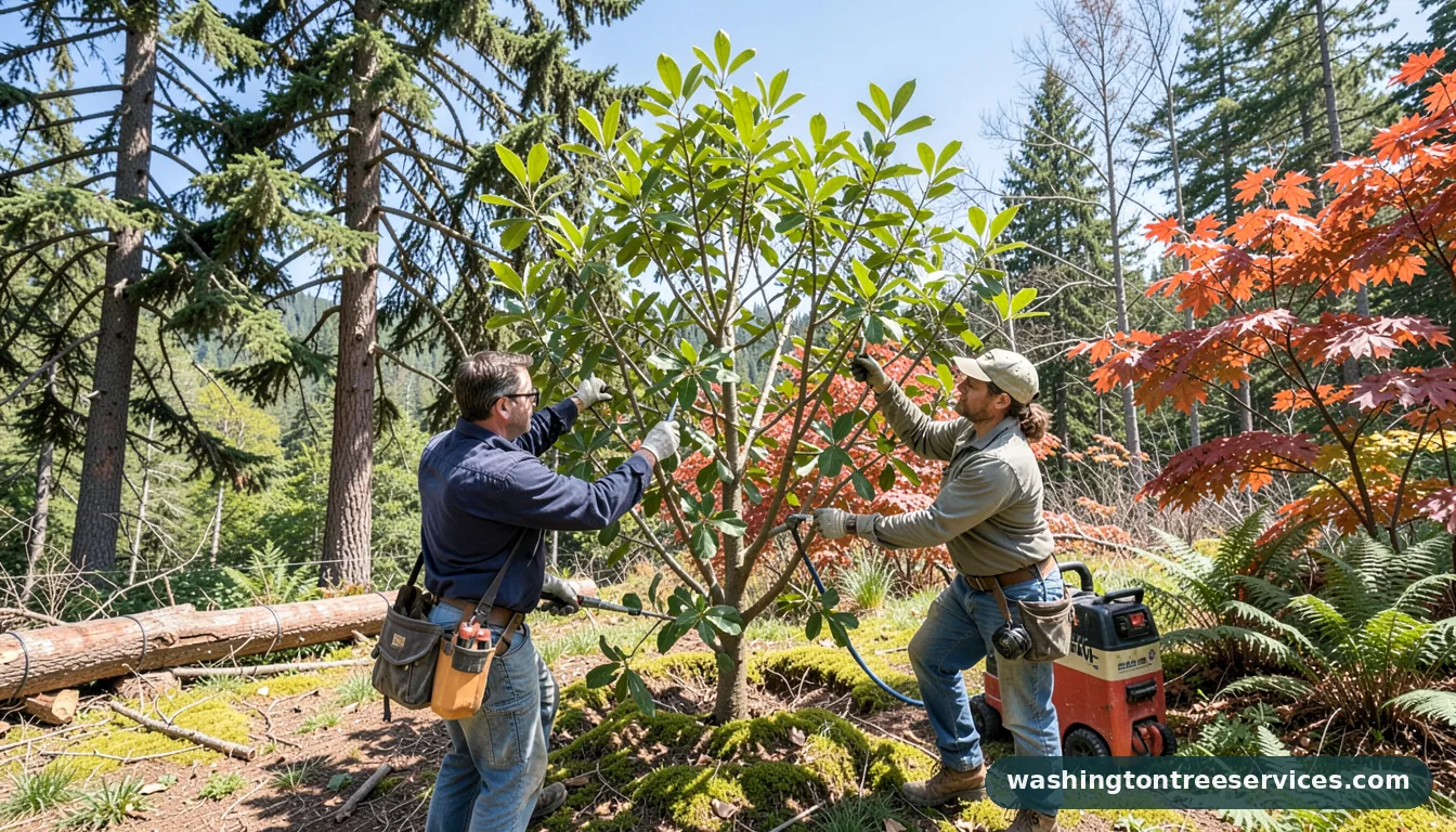 loquat tree care - completed tree work by Washington Tree Services