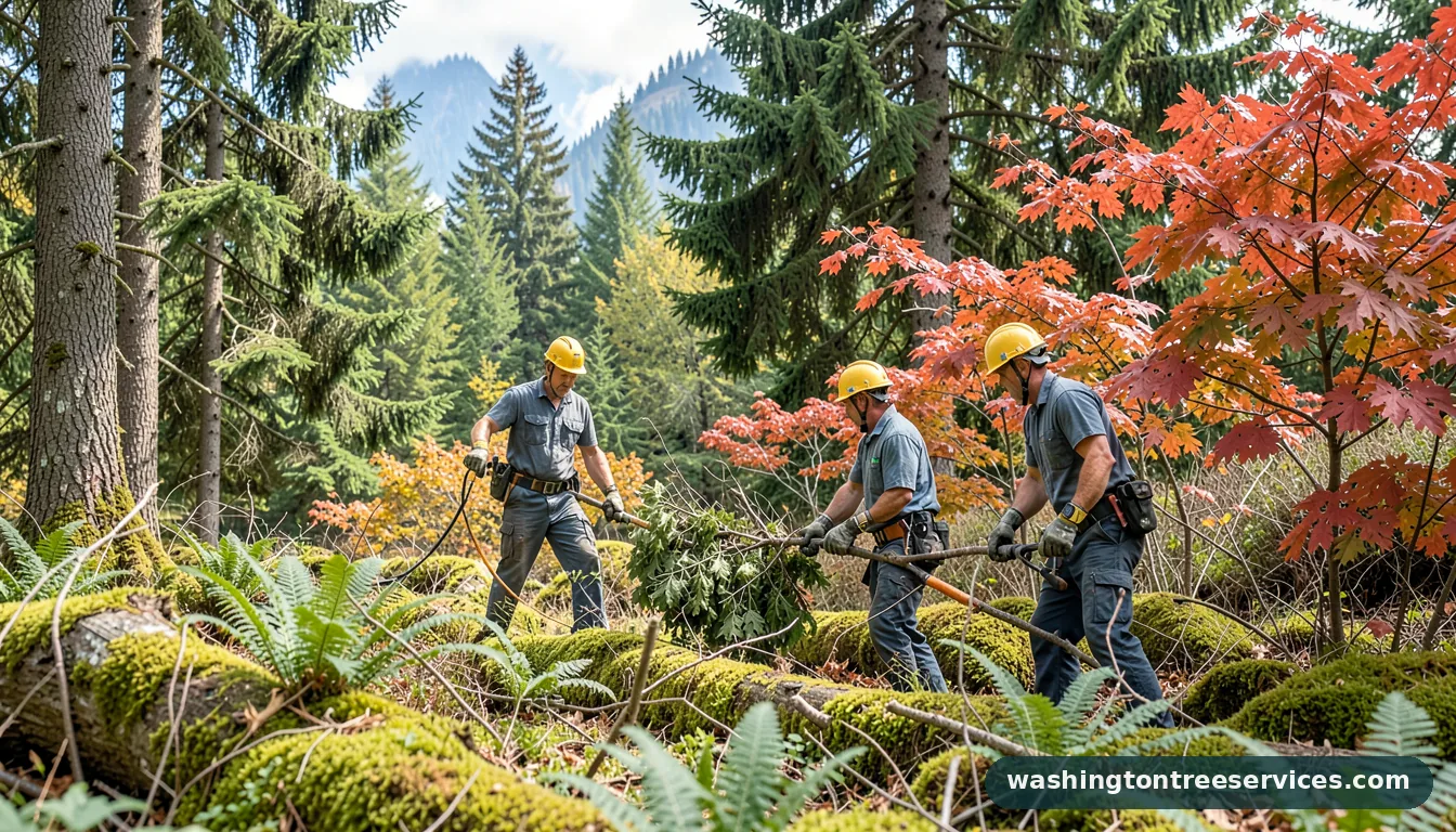 lynnwood tree care - completed tree work by Washington Tree Services