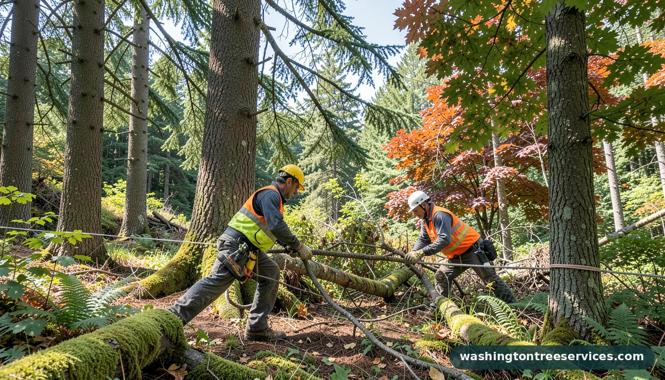 Certified arborists handling lynnwood tree removal in Washington lynnwood tree removal - certified arborists at work in Washington
