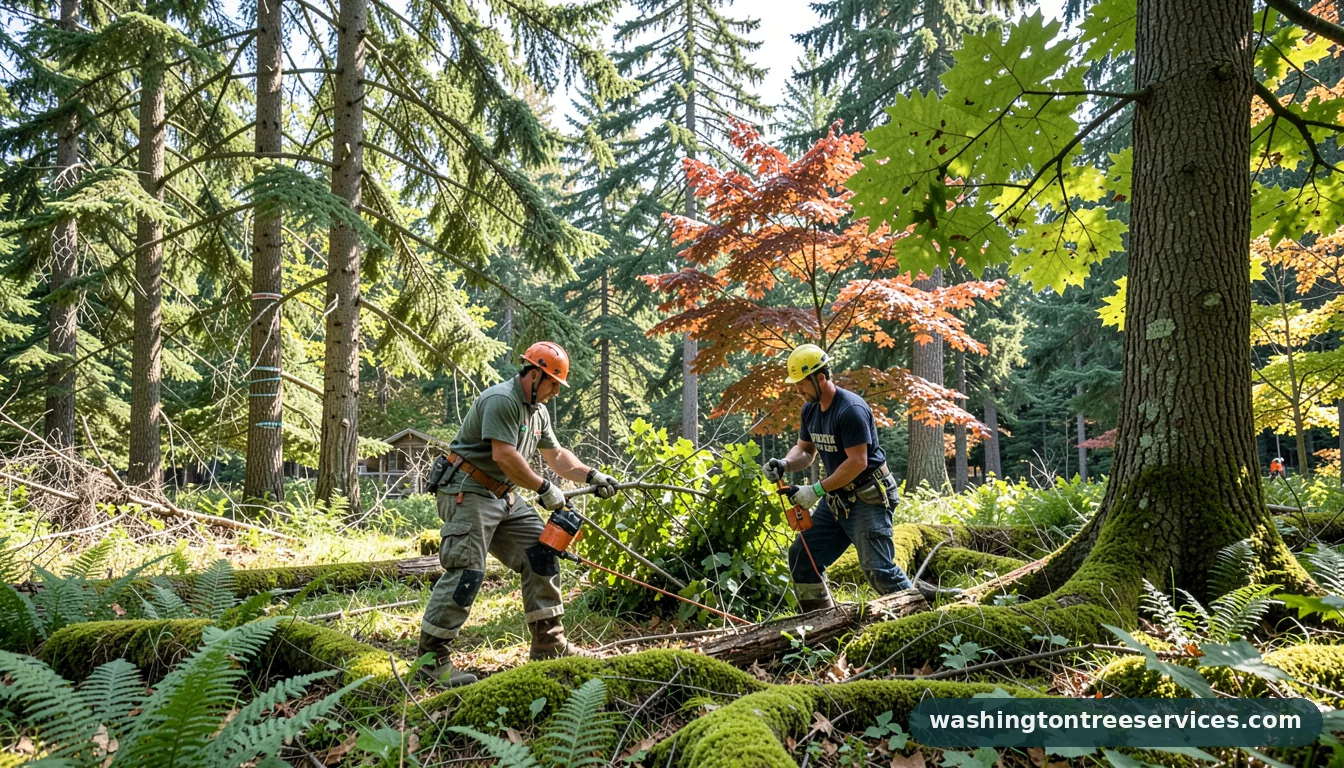 Completed lynnwood tree removal project by Washington Tree Services lynnwood tree removal - completed tree work by Washington Tree Services