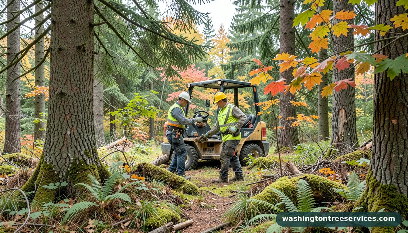 lynnwood tree service - tree service equipment and crew in Washington