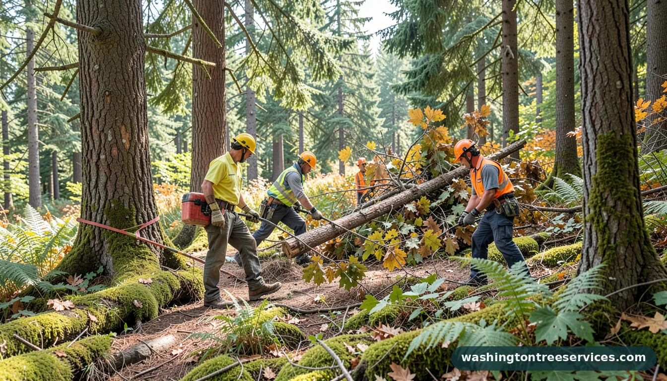 maple valley tree removal - certified arborists at work in Washington