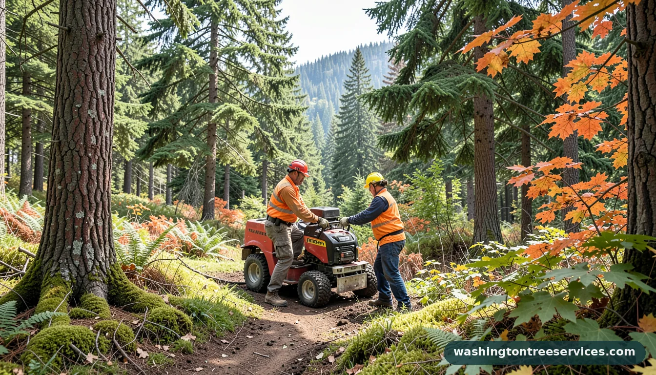 Professional equipment for maple valley tree service in Washington maple valley tree service - tree service equipment and crew in Washington