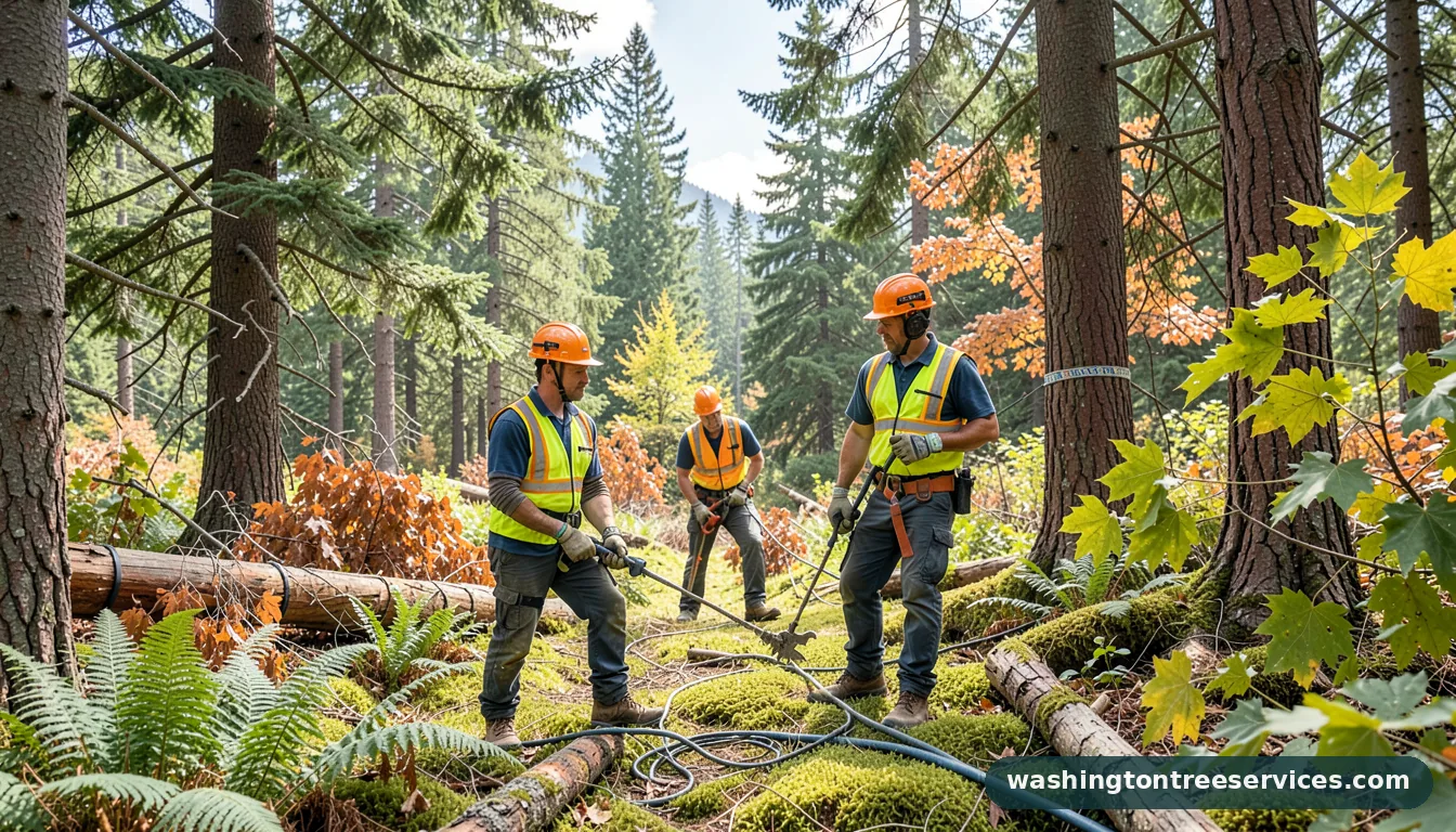 Professional equipment for maple valley tree services in Washington maple valley tree services - tree service equipment and crew in Washington