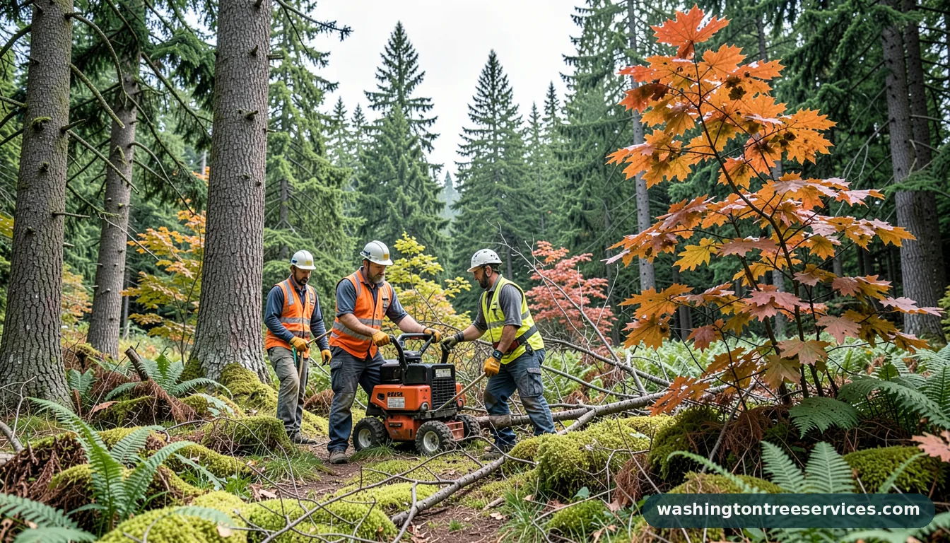 Professional equipment for marysville tree service in Washington marysville tree service - tree service equipment and crew in Washington