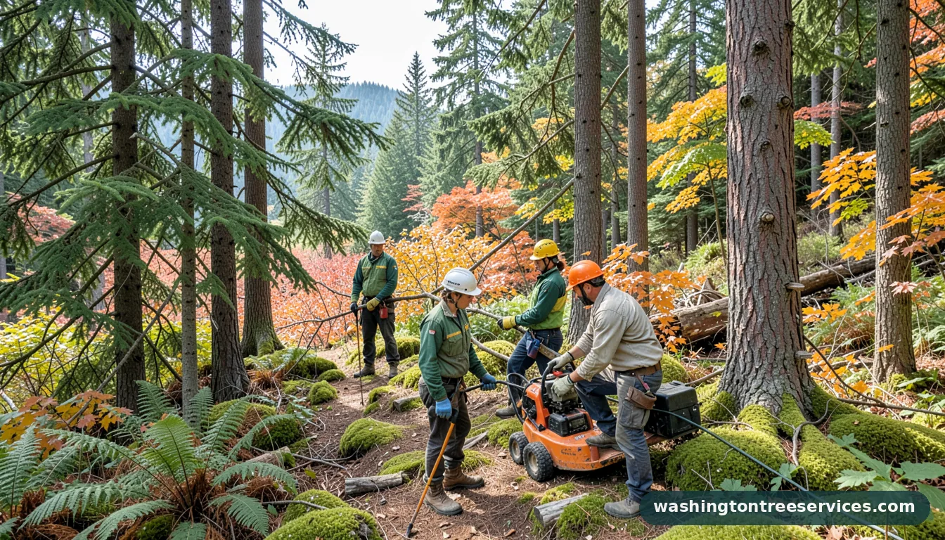 mercer island arborist - certified arborists at work in Washington