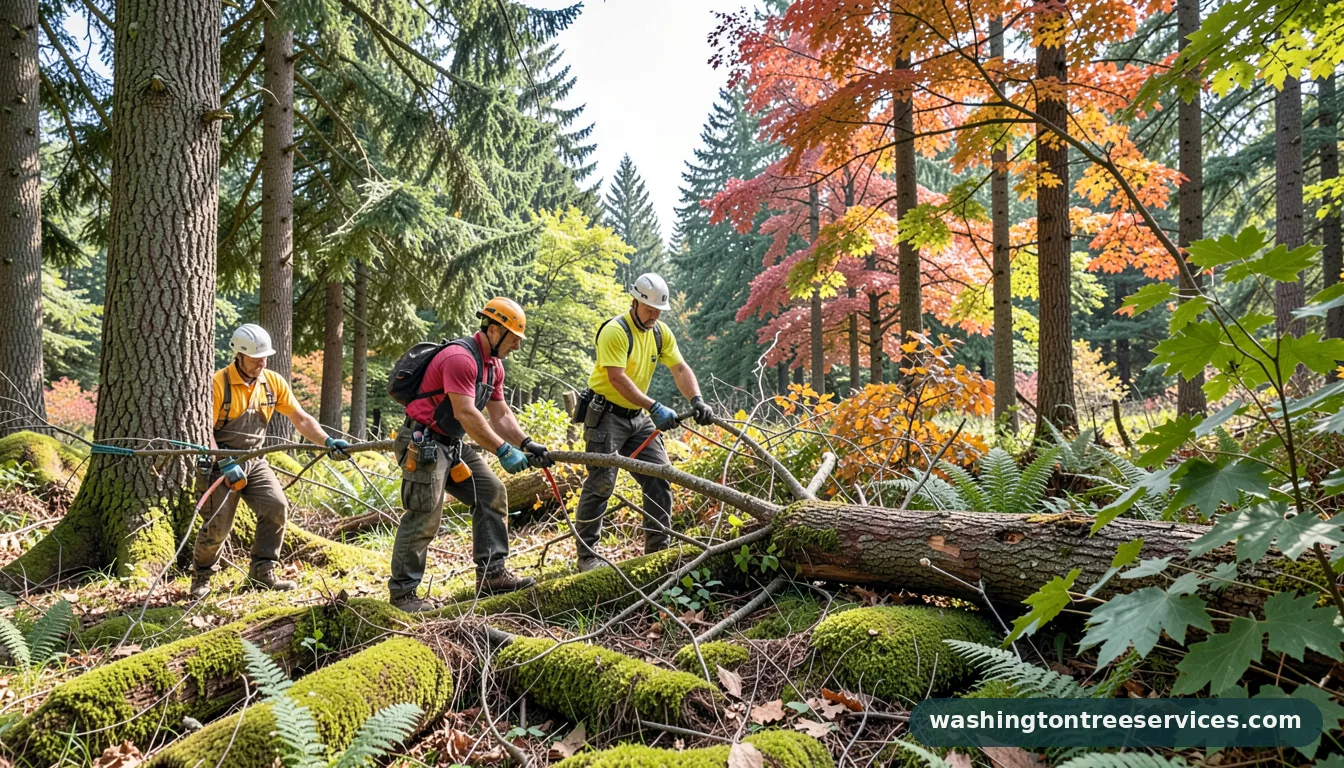 mercer island tree removal - completed tree work by Washington Tree Services