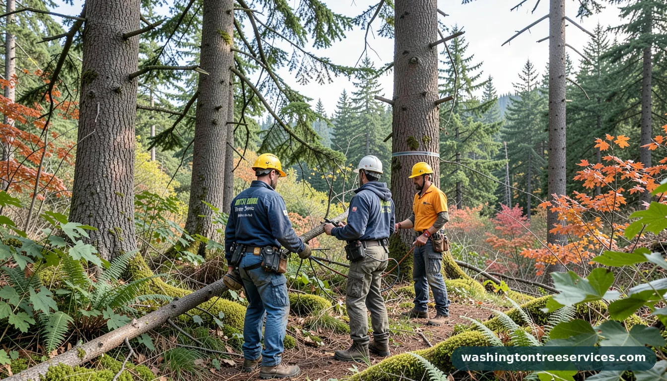 mitch zenobi tree service - certified arborists at work in Washington