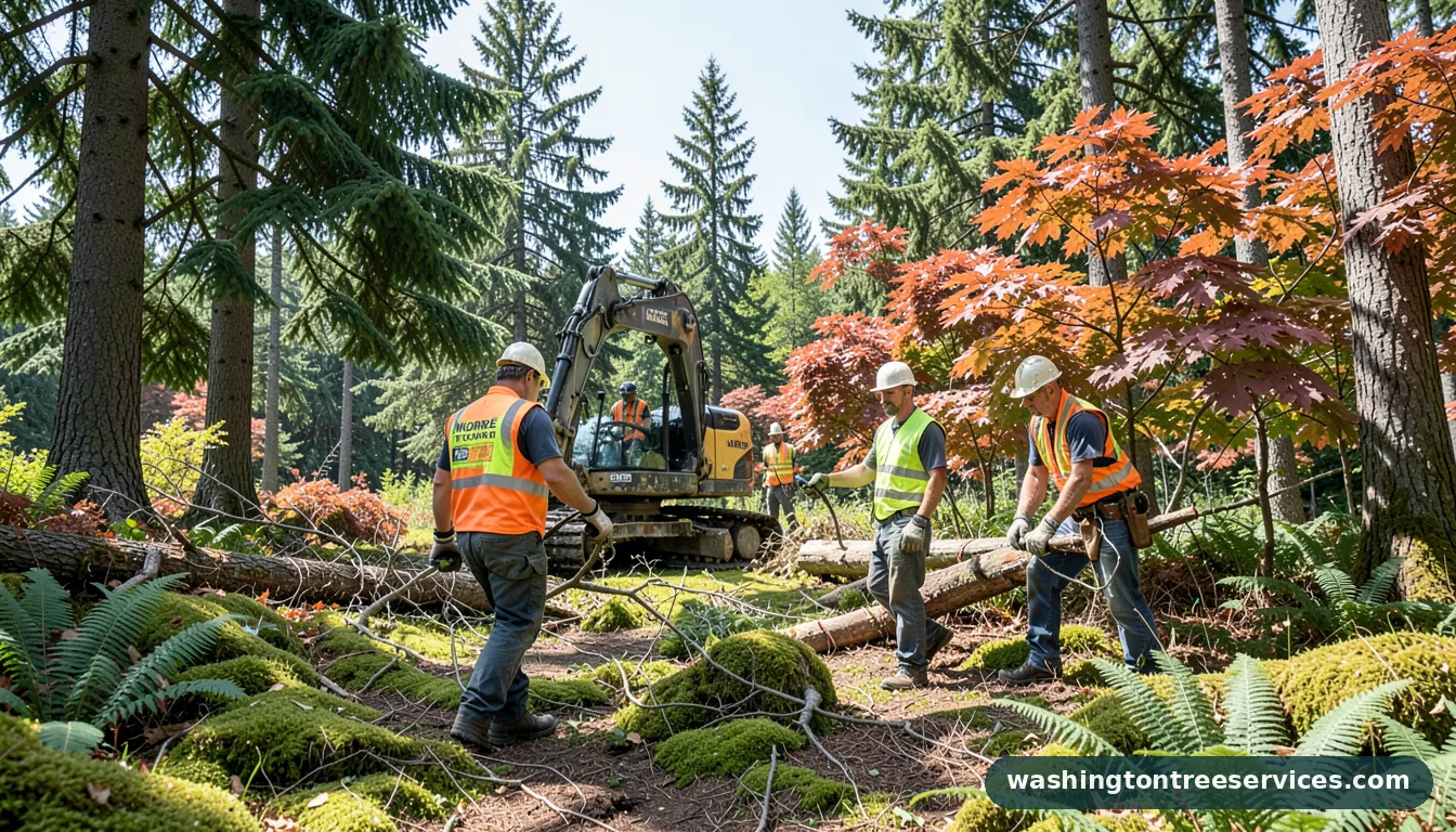 monroe tree company - completed tree work by Washington Tree Services