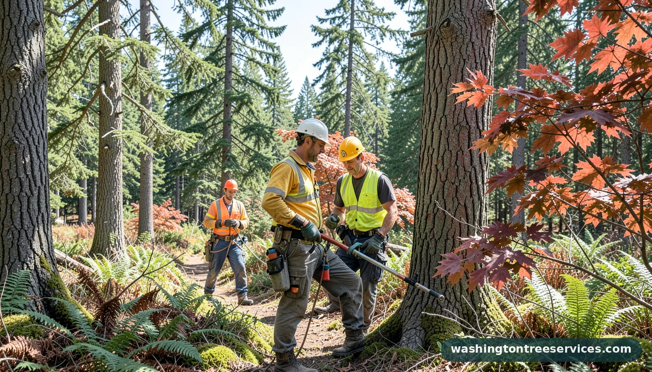 Professional equipment for monroe tree services in Washington monroe tree services - tree service equipment and crew in Washington