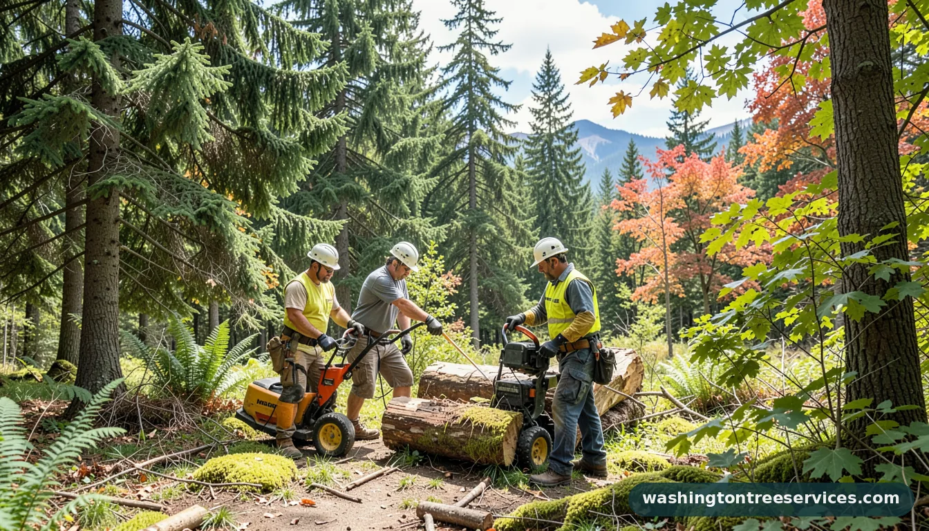 Completed monroe tree services project by Washington Tree Services monroe tree services - completed tree work by Washington Tree Services