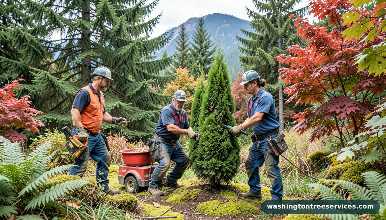 monterey cypress pruning - completed tree work by Washington Tree Services