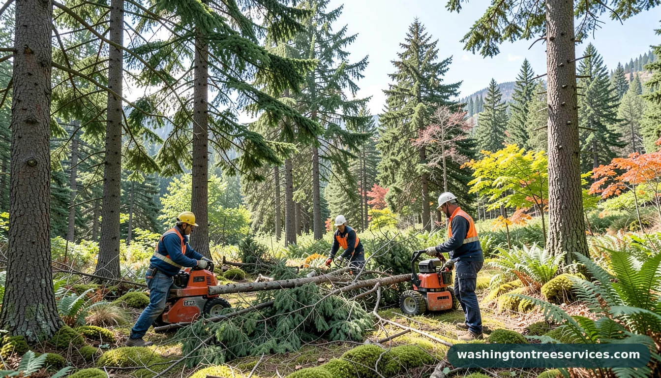 Certified arborists handling most affordable tree service near me in Washington most affordable tree service near me - certified arborists at work in Washington