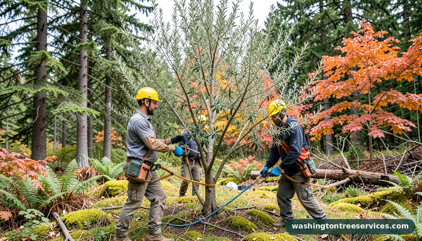 Professional equipment for my olive tree is losing its leaves in Washington my olive tree is losing its leaves - tree service equipment and crew in Washington