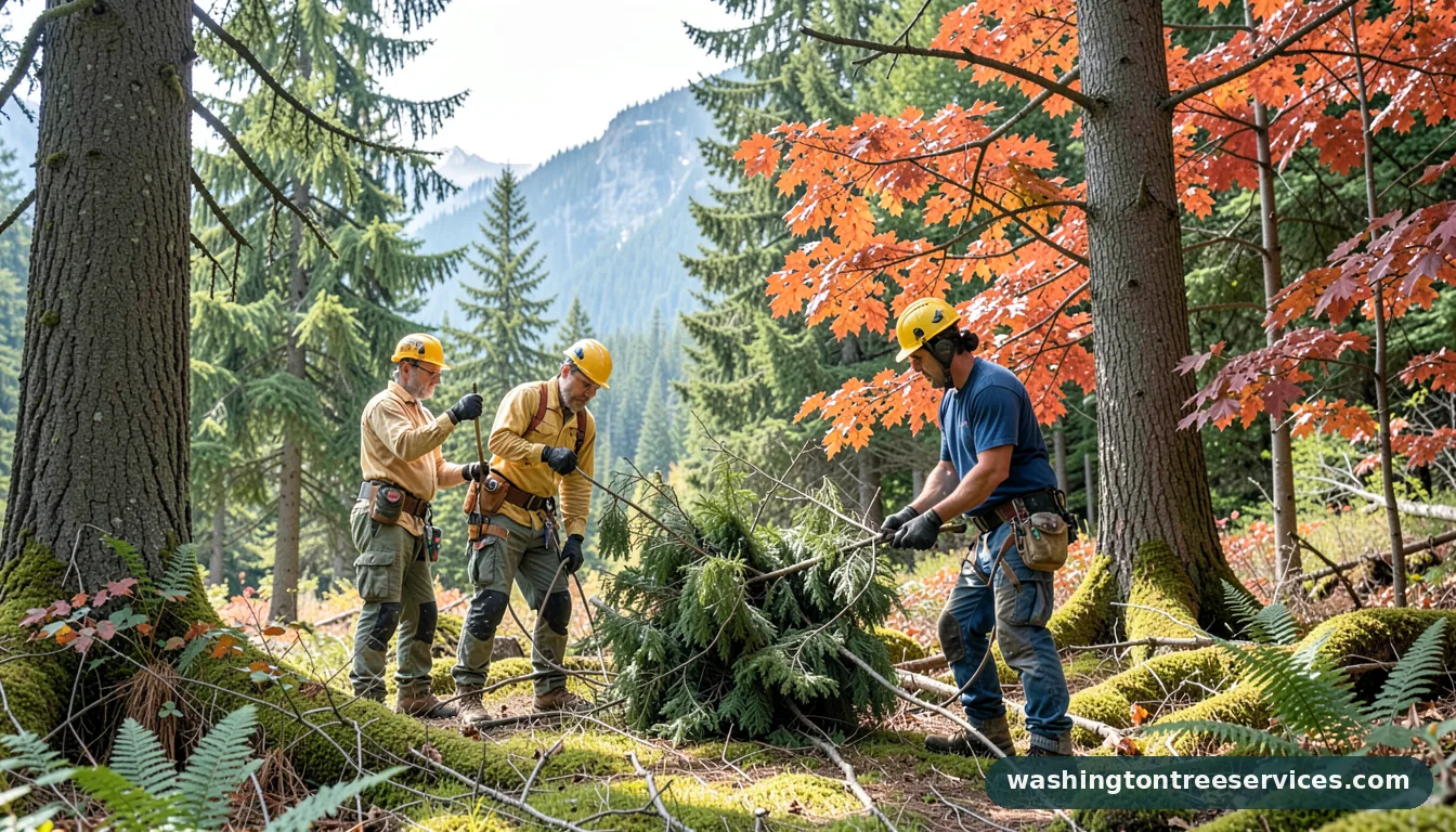 Certified arborists handling my tree has fungus in Washington my tree has fungus - certified arborists at work in Washington